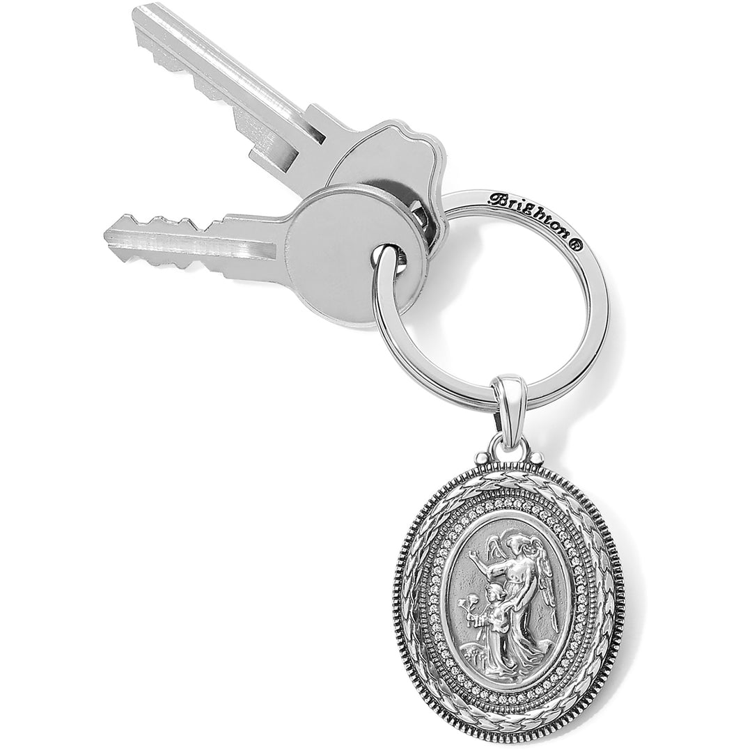 GUARDIAN ANGEL KEY FOB - SILVER