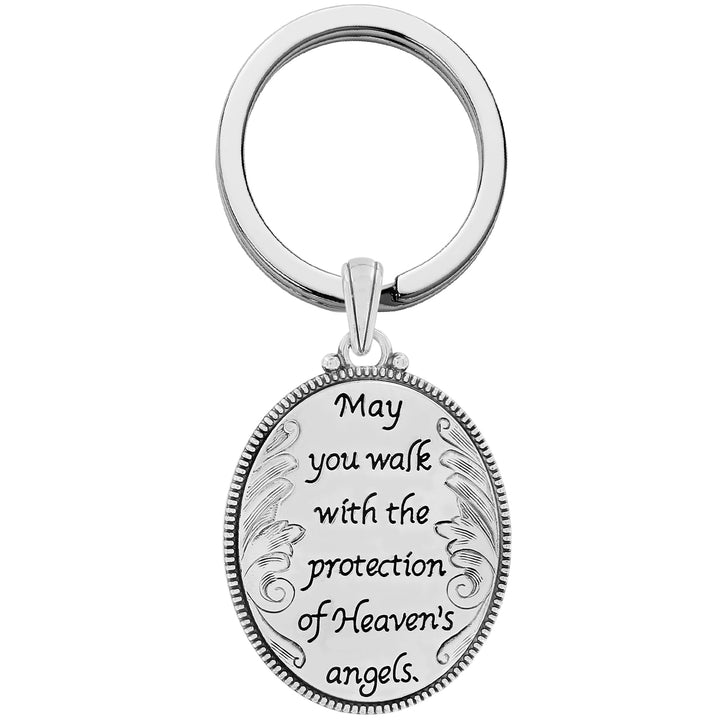 GUARDIAN ANGEL KEY FOB - SILVER