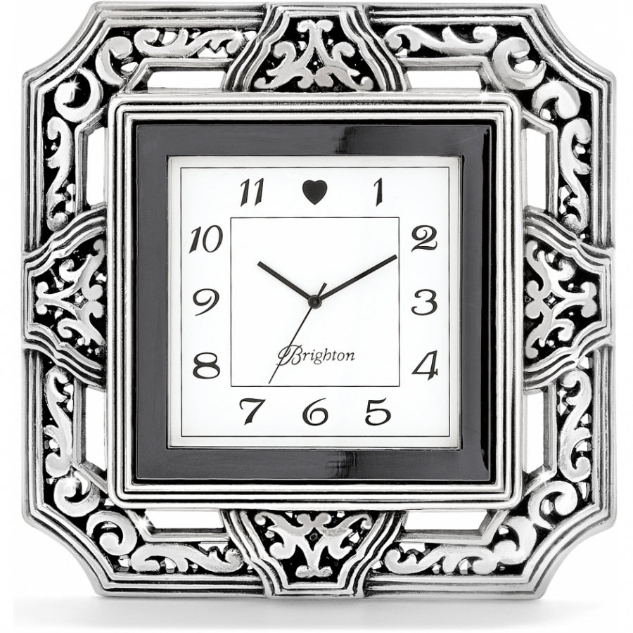 SIL TANGO SQUARE CLOCK - SILVER – Brianne&rsquo;s Boutique