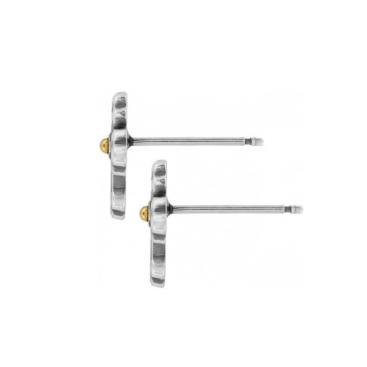 LUNA CROSS MINI POST EARRING -