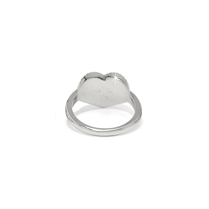ILLUMINA CELESTE HEART RING - SILVER - SIZE 9