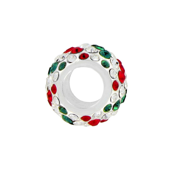 ICE DIVA BEAD - SILVER-GREEN