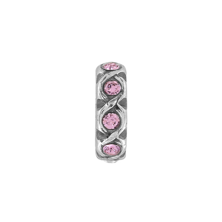 SIL PNK INFINITY SPACER - SILVER-ROSE
