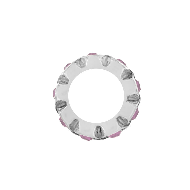 SIL PNK INFINITY SPACER - SILVER-ROSE