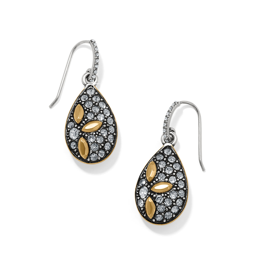 GARDEN OF LOVE FRENCH WIRE EARRINGS - SILVER-GOLD