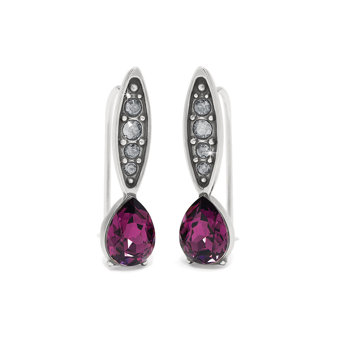 Mystery Of Love Earrings - Silver-Amethyst