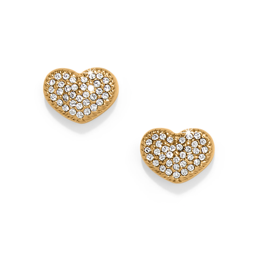 Illumina Celeste Heart Post Earrings - Gold