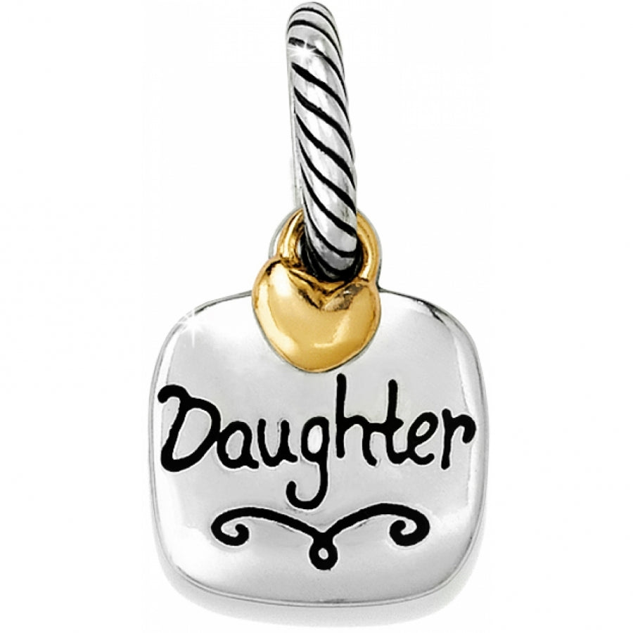 DAUGHTER ALWAYS CHARM - SILVER-GOLD