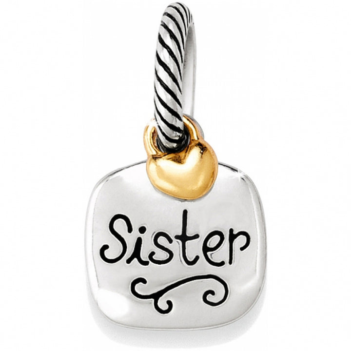 SISTER SISTER CHARM - SILVER-GOLD