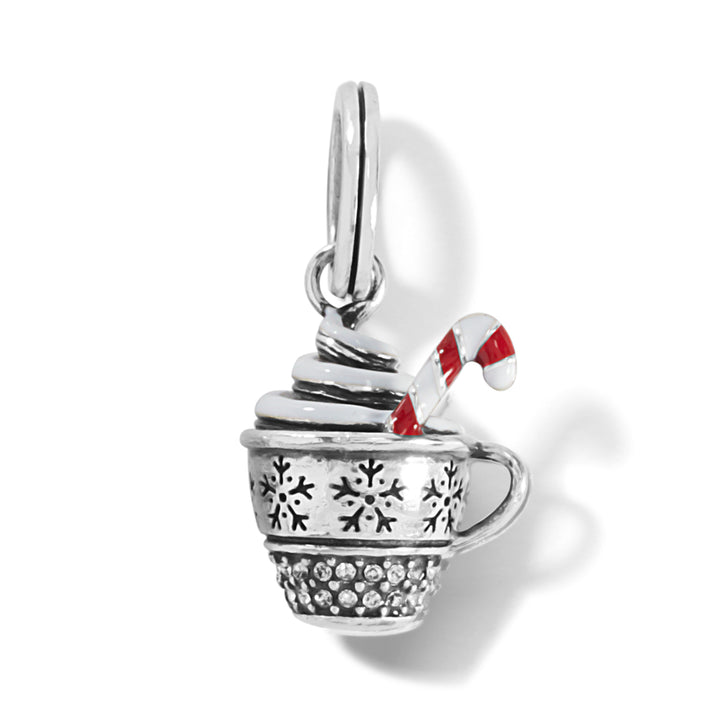 FESTIVE MUG CHARM - SILVER-RED