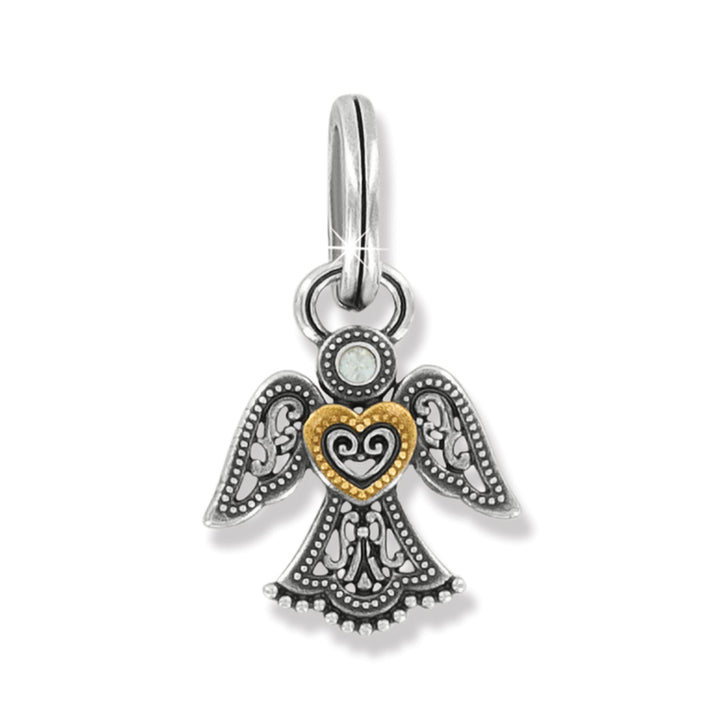 LOVING ANGEL CHARM - SILVER-GOLD