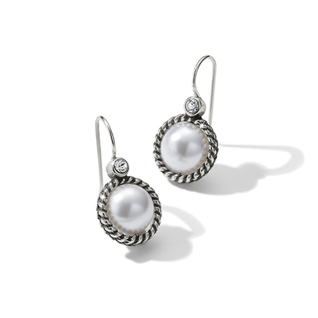 SEA GEM FRENCH WIRE EARRING - SILVER