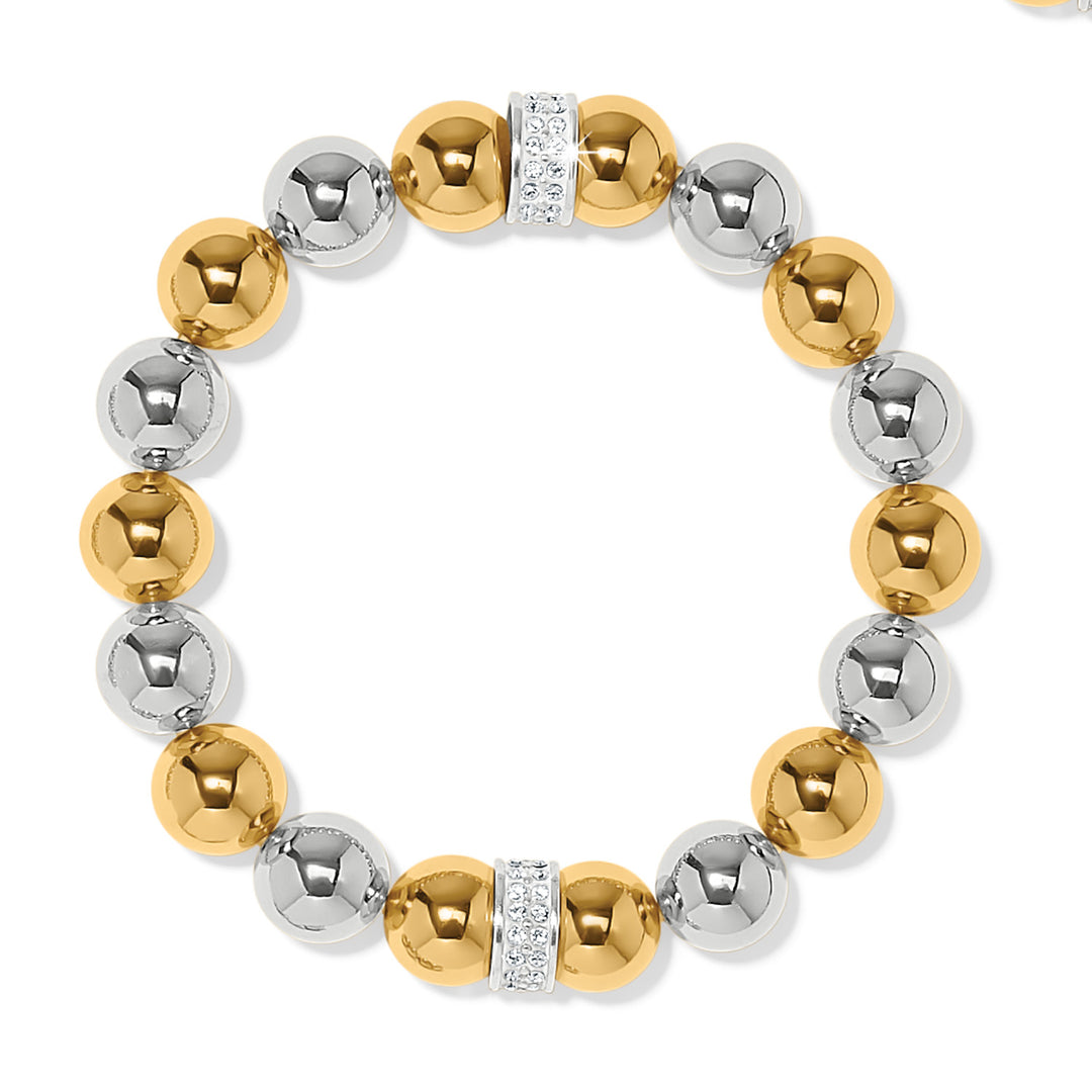 MERIDIAN STRETCH BRACELET - SILVER-GOLD