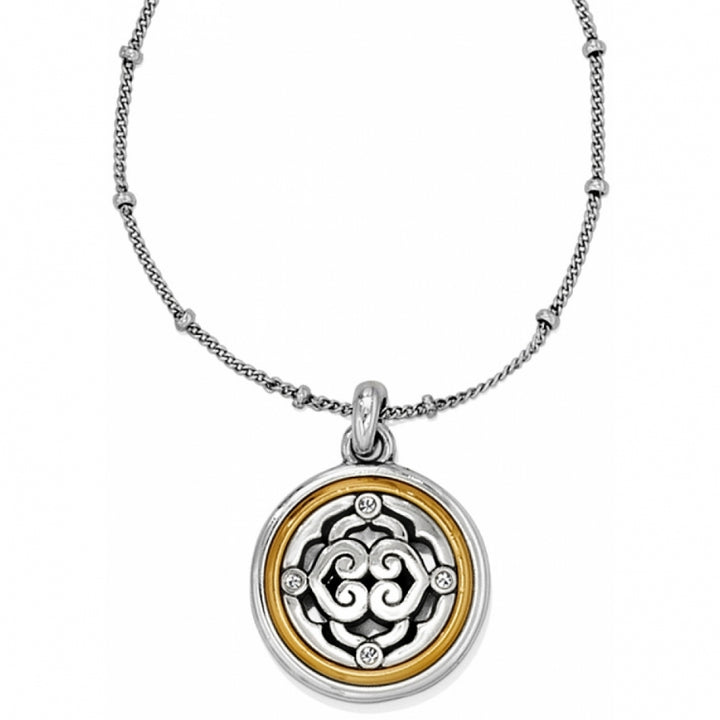 INTRIGUE REVERSIBLE PETITE NECKLACE - SILVER-GOLD