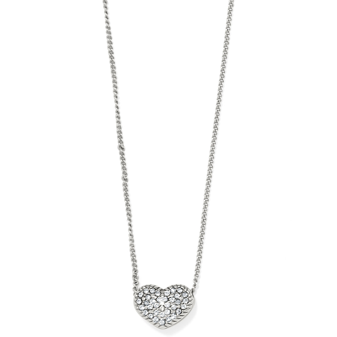 ILLUMINA CELESTE HEART PETITE NECKLACE - SILVER