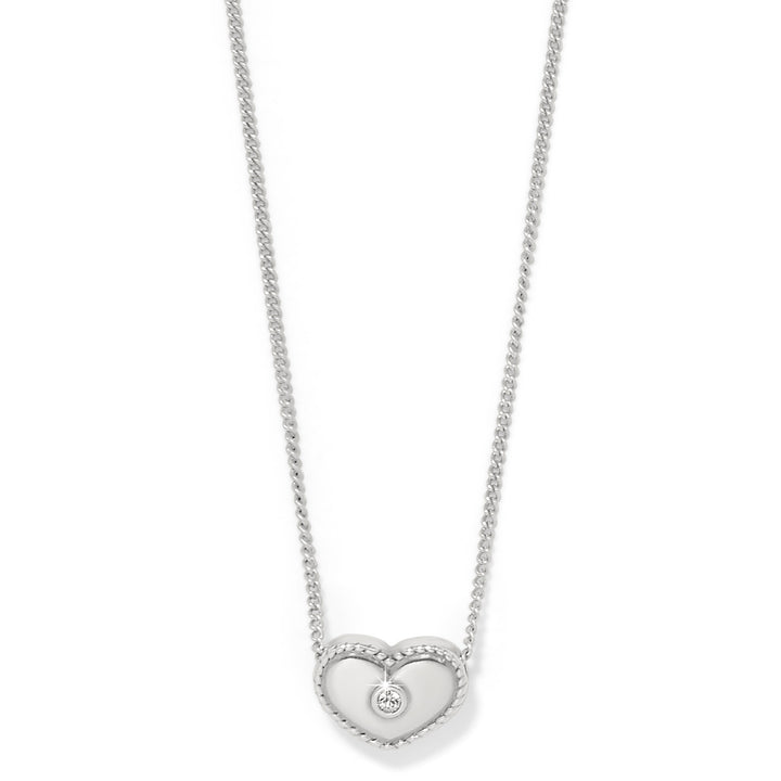 ILLUMINA CELESTE HEART PETITE NECKLACE - SILVER