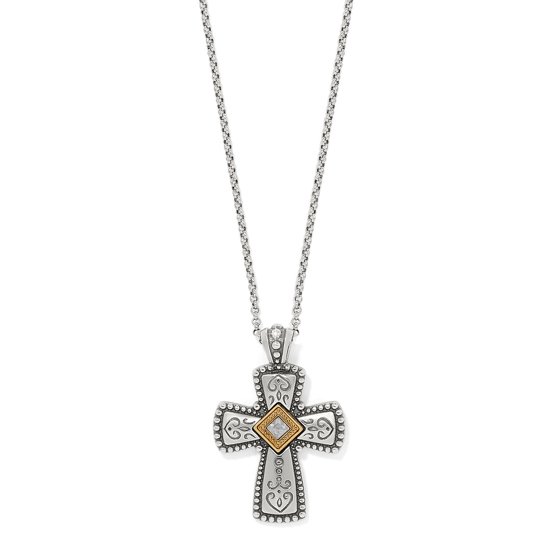 COVENANT CROSS NECKLACE - SILVER-GOLD
