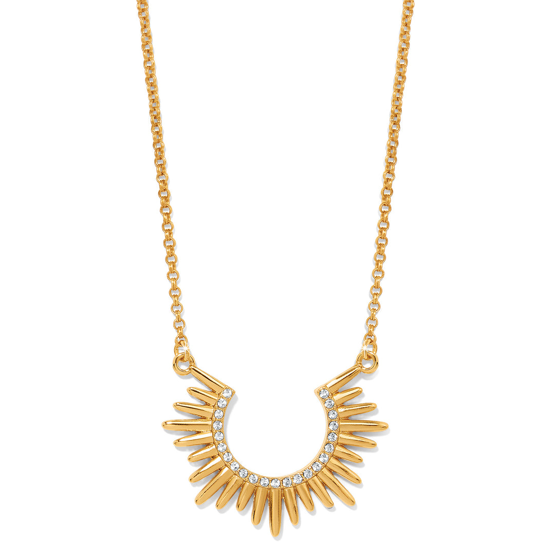 Solara Crescent Necklace - Gold