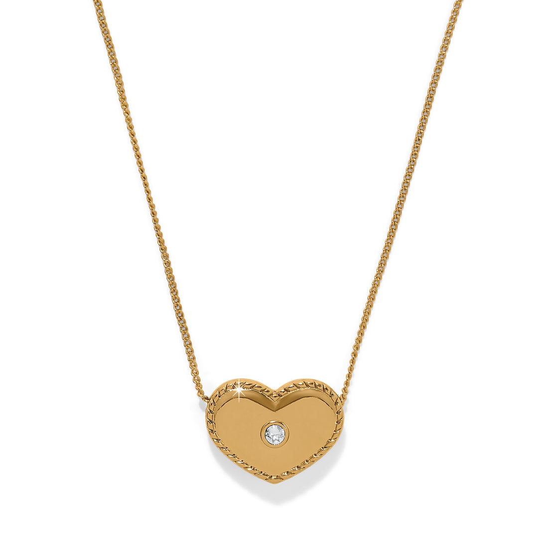 Illumina Celeste Heart Bold Necklace - Gold