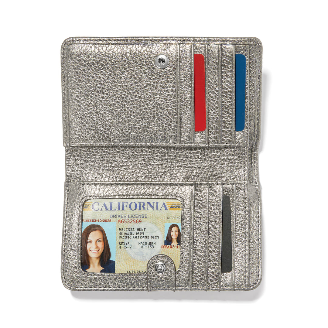 PRETTY TOUGH STUD MEDIUM WALLET - TITANIO
