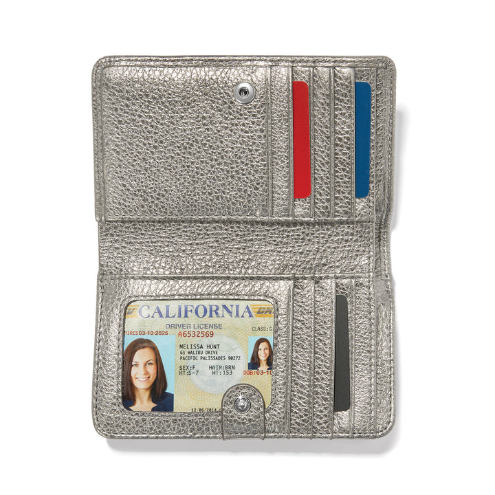 PRETTY TOUGH STUD MEDIUM WALLET - TITANIO