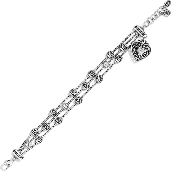 RENO HEART BRACELET - SILVER