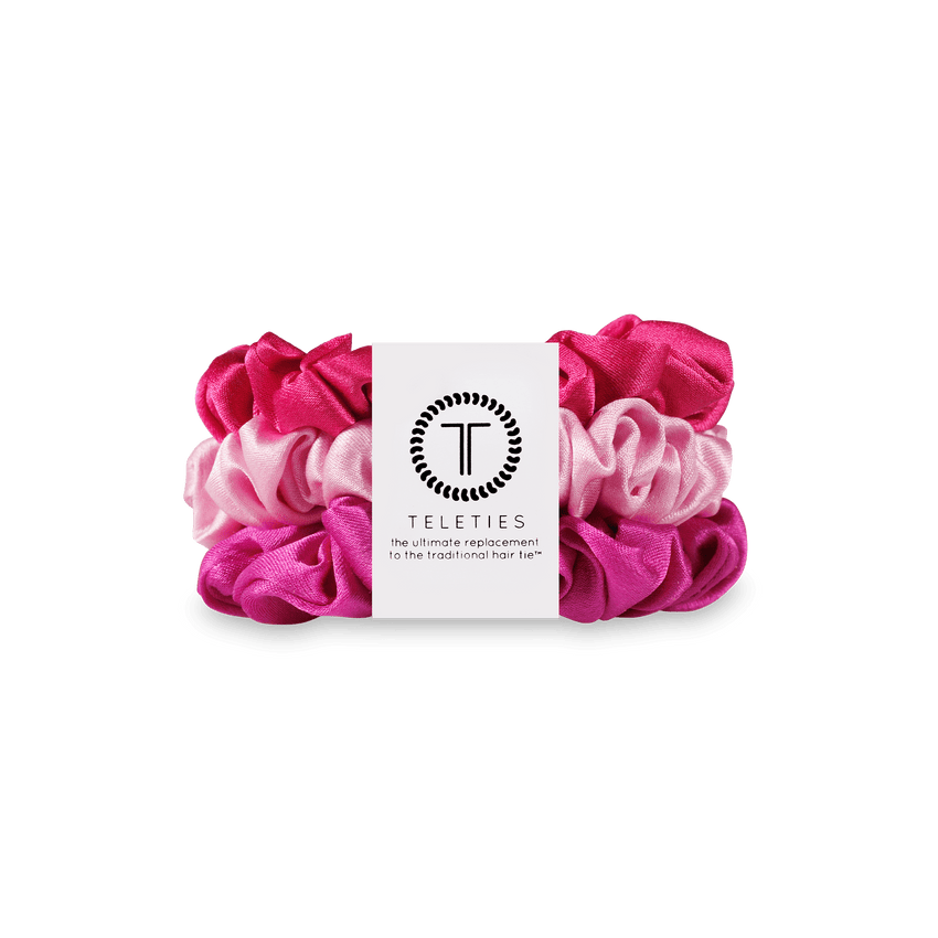 TELETIES SMALL SCRUNCHIE - ROSE ALL DAY