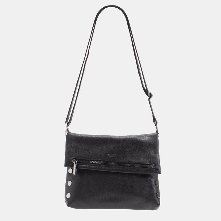 HAMMITT VIP MEDIUM CROSSBODY CLUTCH - BLACK/GUNMETAL