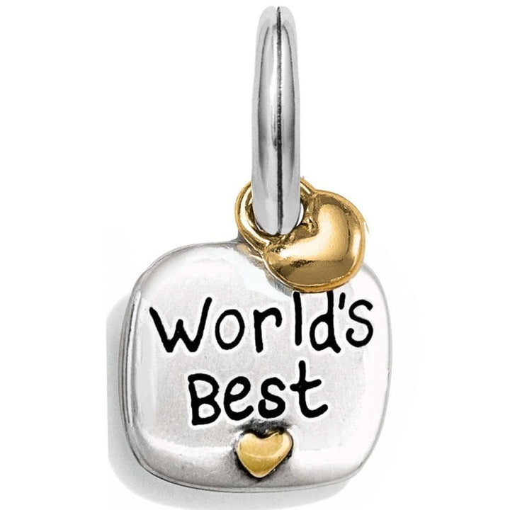 WORLD'S BEST GRANDMA CHARM - SILVER-GOLD