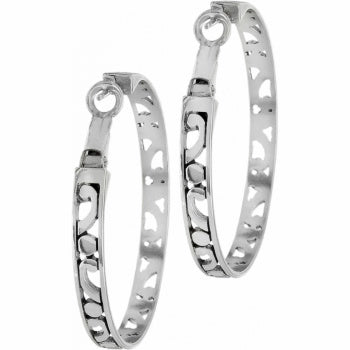 CONTEMPO LARGE HOOP EARRINGS - SILVER