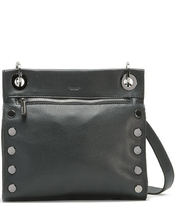 HAMMITT TONY MEDIUM CROSSBODY BAG - BLACK/GUNMETAL