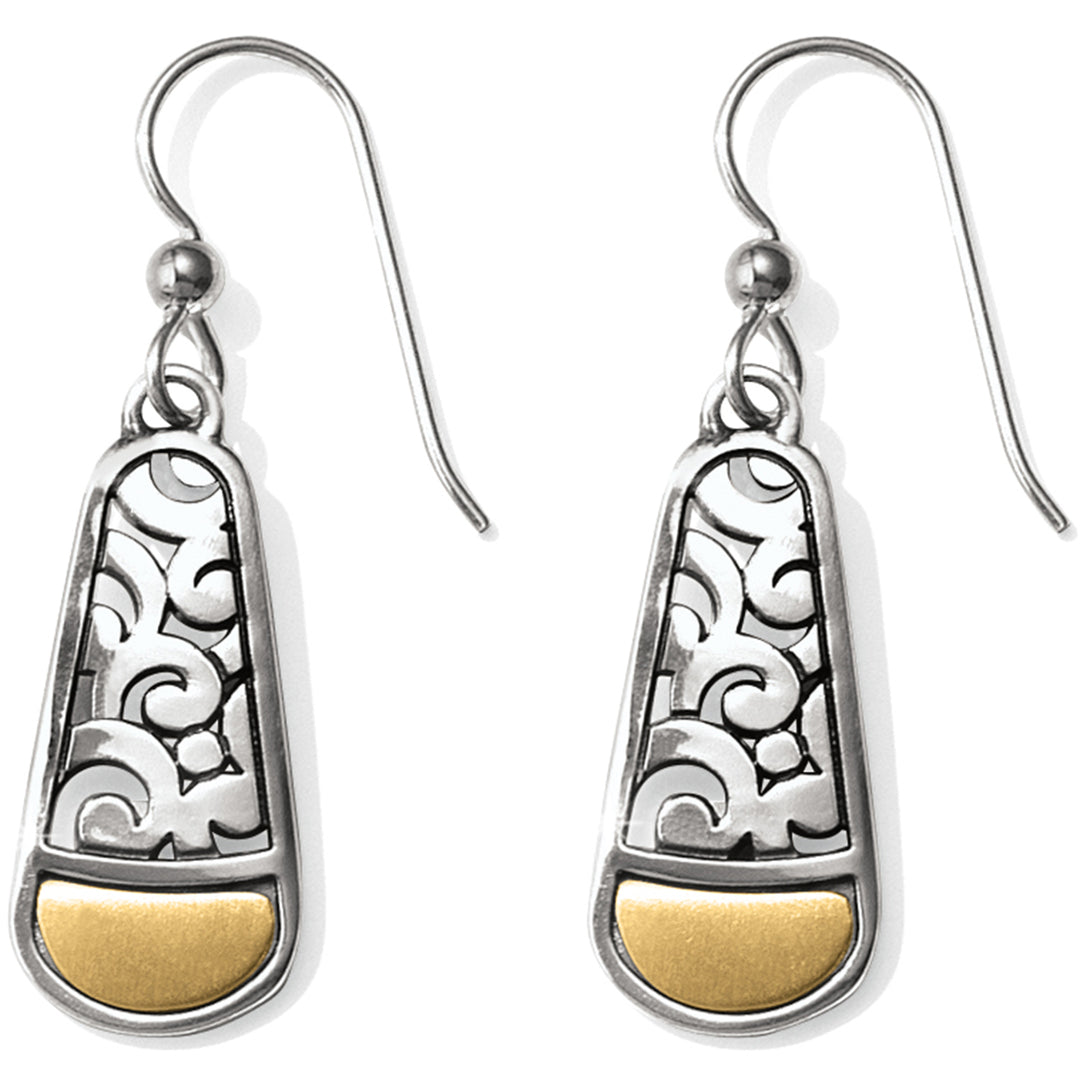 CATANIA FRENCH WIRE EARRINGS - SILVER/GOLD