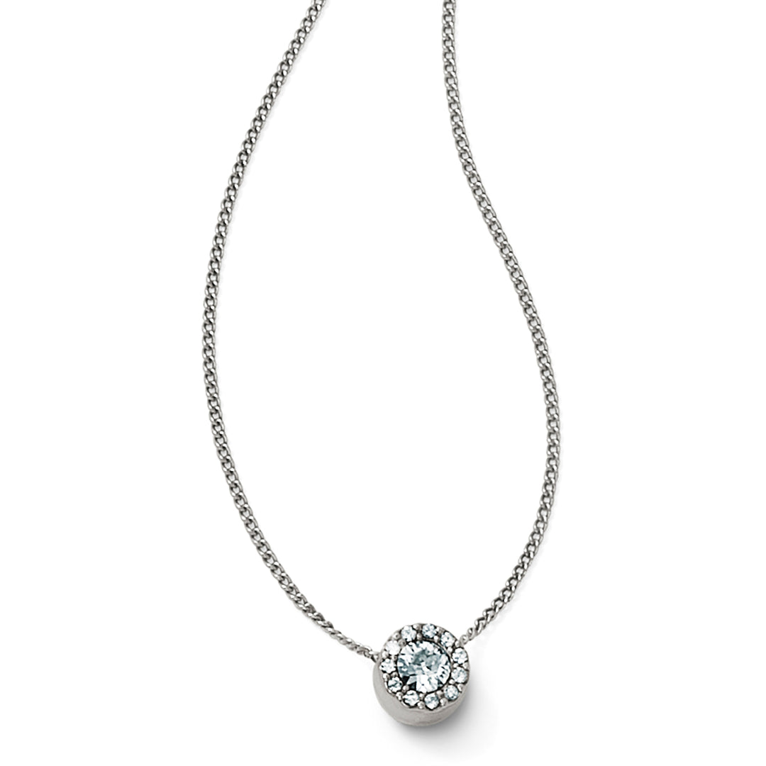 ILLUMINA SOLITAIRE NECKLACE - SILVER