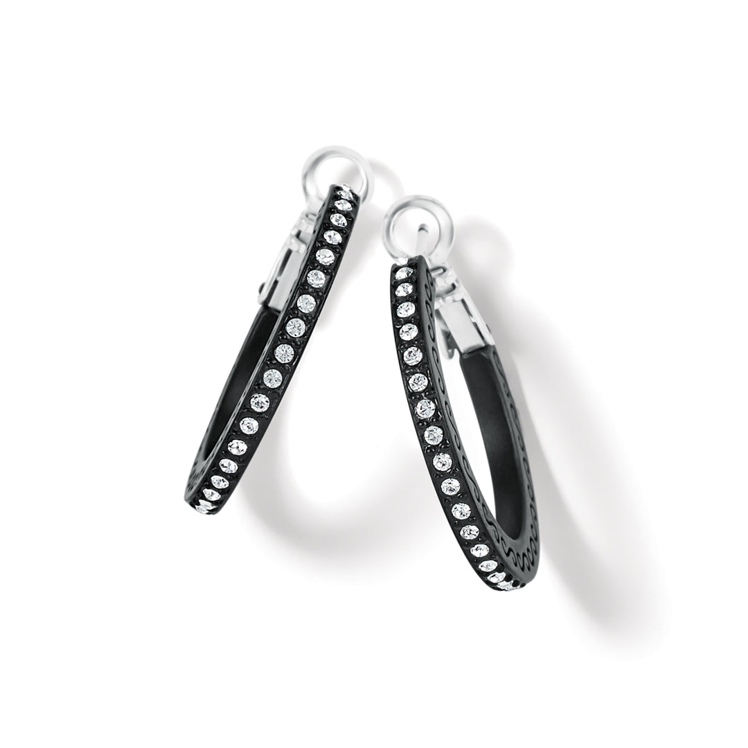MERIDIAN ECLIPSE SMALL HOOP EARRINGS - BLACK