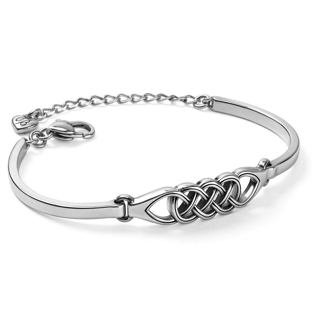 INTERLOK BRAID BAR BRACELET - SILVER