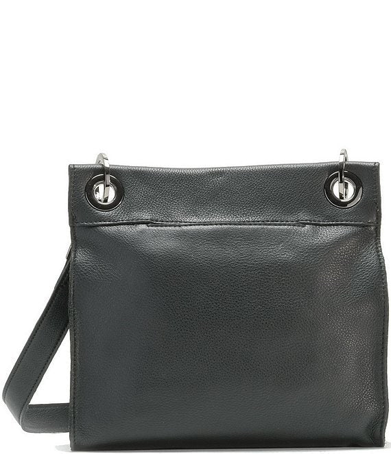 HAMMITT TONY MEDIUM CROSSBODY BAG - BLACK/GUNMETAL