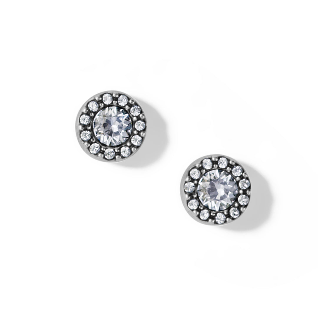 ILLUMINA SOLITAIRE POST EARRINGS - SILVER