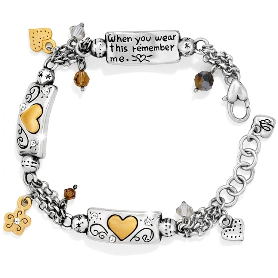 REMEMBER YOUR HEART BRACELET - SILVER/GOLD