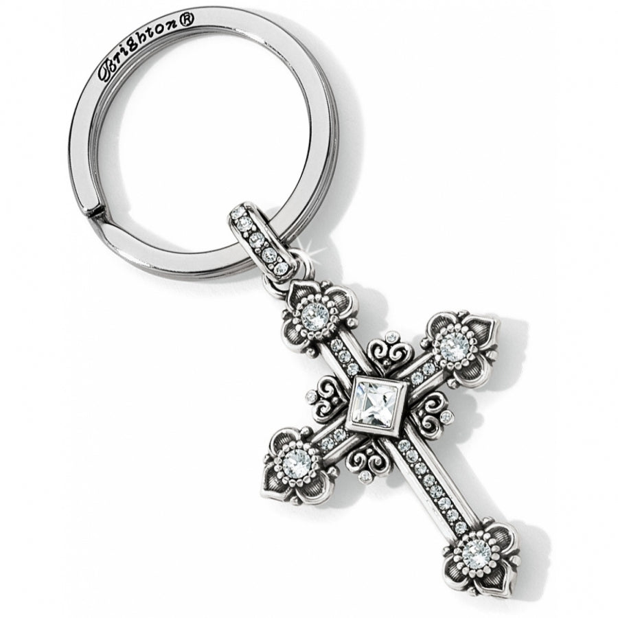 ALCAZAR CROSS KEY FOB - SILVER