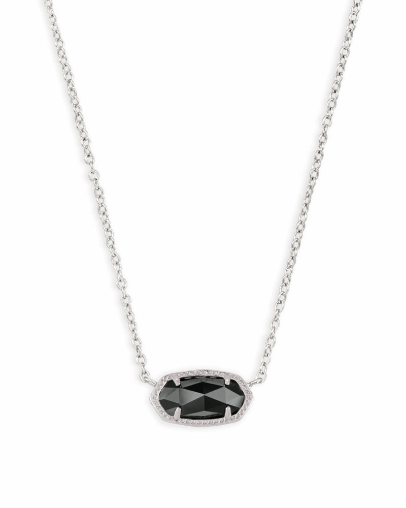 KENDRA SCOTT ELISA NECKLACE - RHOD/BLACK