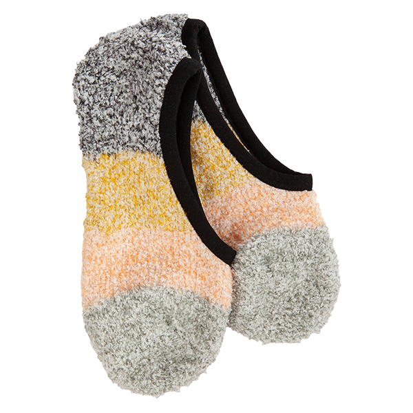 COZY COLORBLOCK FOOTSIE - BLACK MULTI