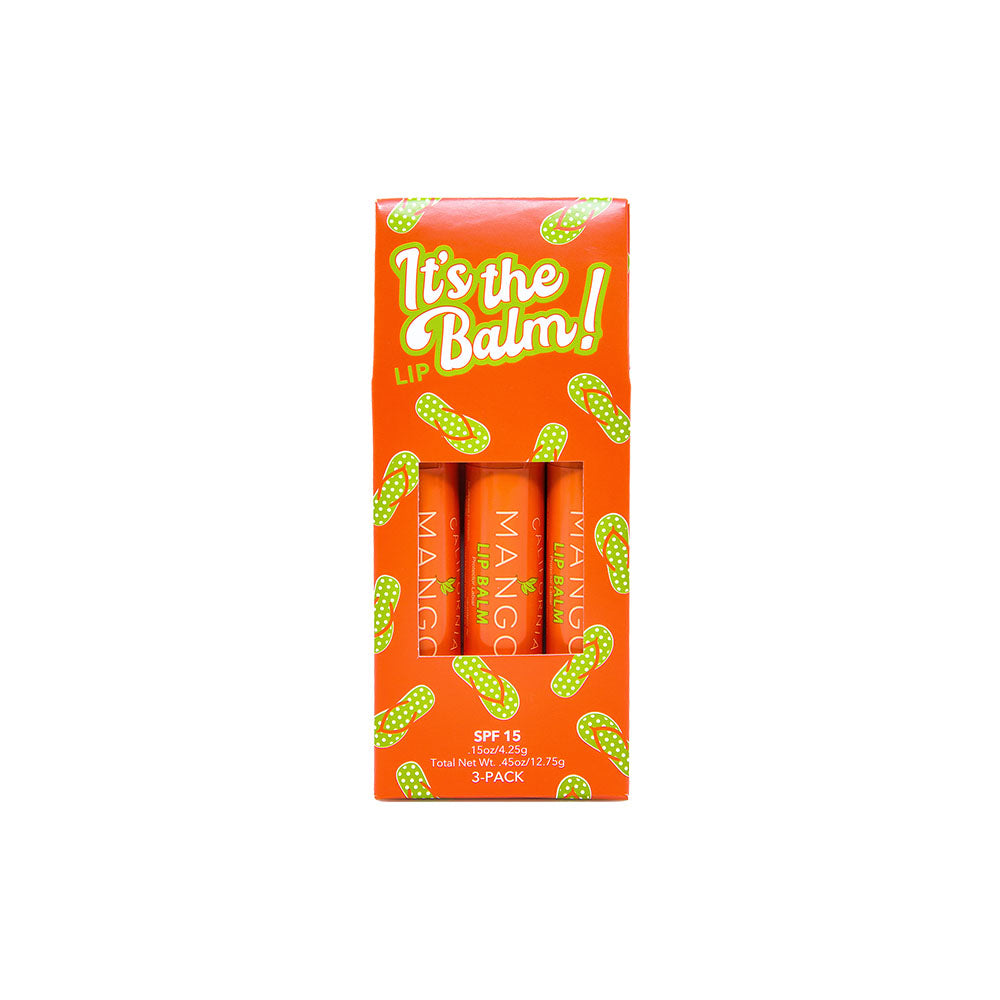 CALIFORNIA MANGO LIP BALM 3 PACK - .15 OZ