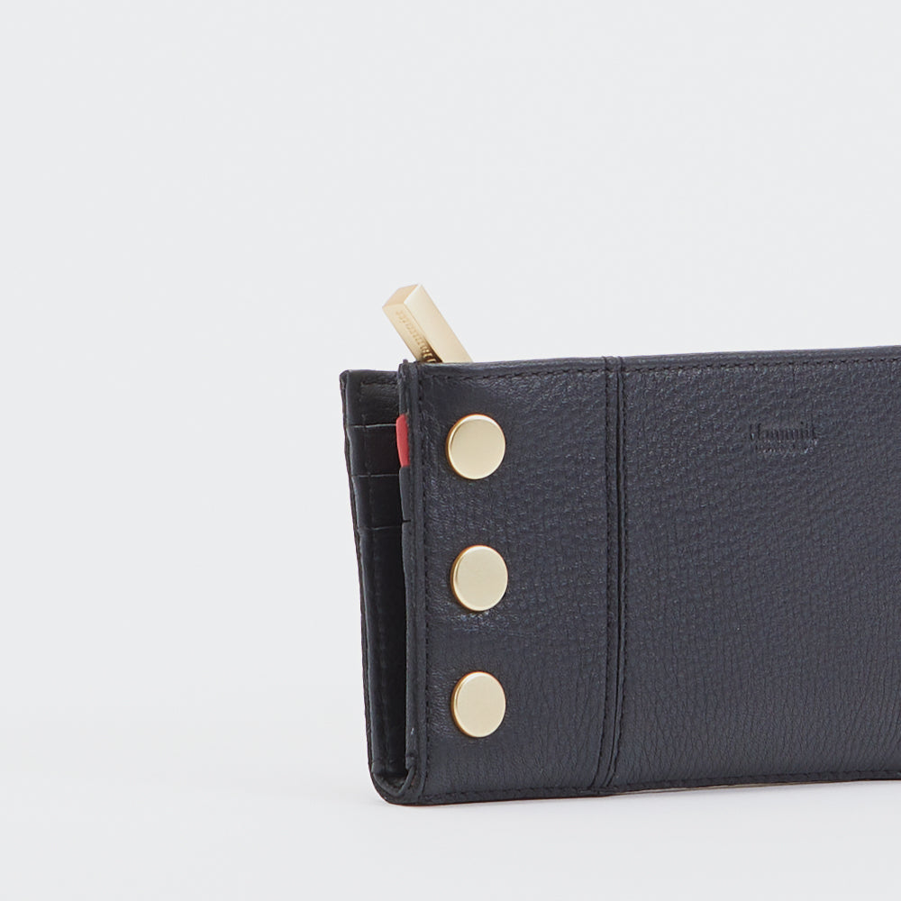 HAMMITT 110 NORTH WALLET - BLACK/BRUSHED GOLD