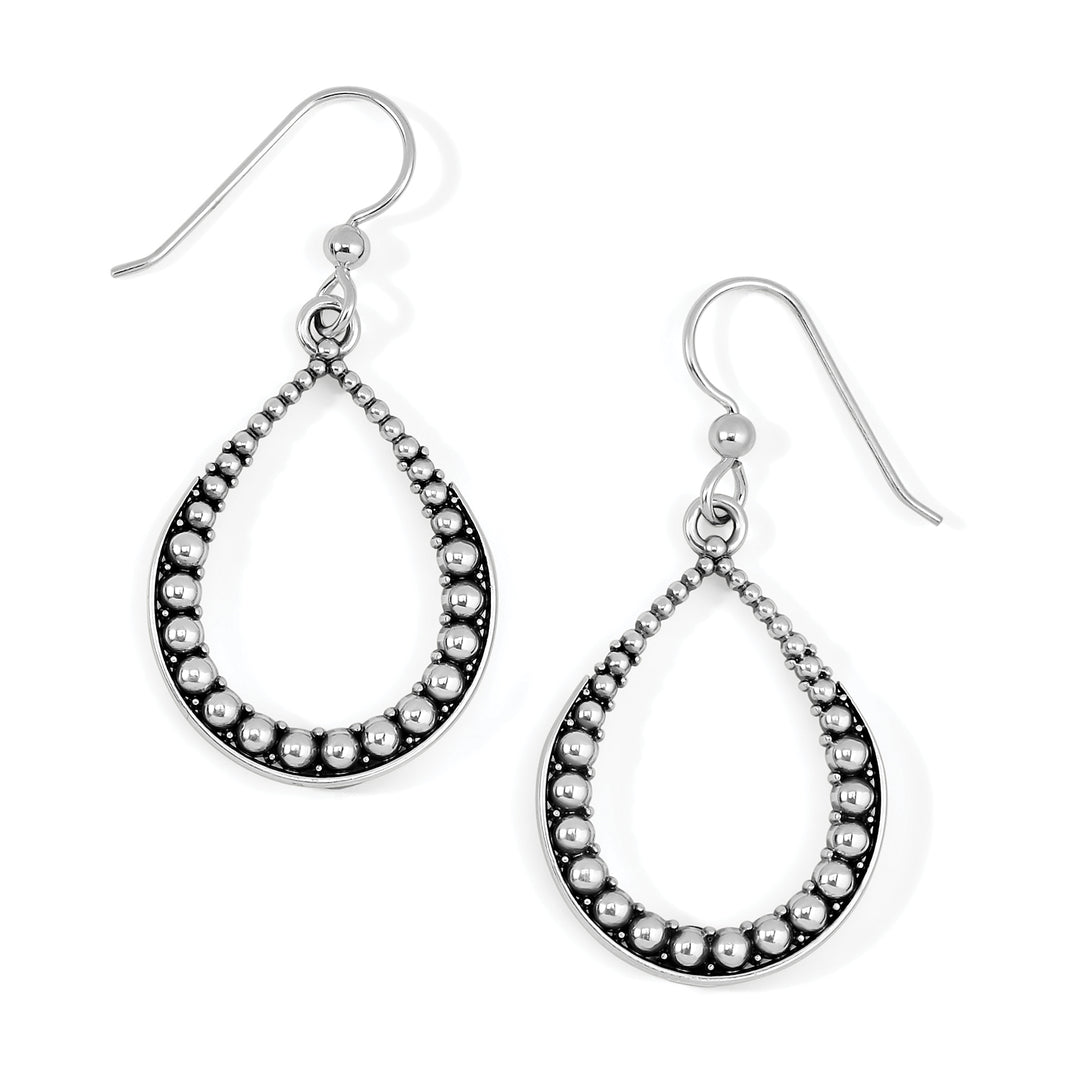 PRETTY TOUGH TEARDROP FRENCH WIRE EARRINGS - SILVER