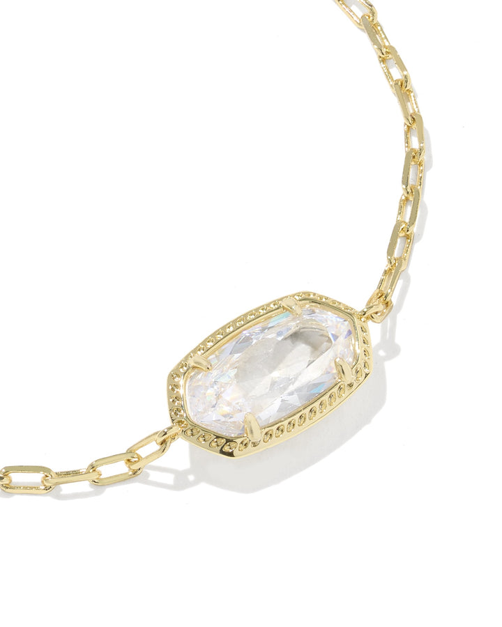 KENDRA SCOTT ELAINA LUXE CHAIN BRACELET - GOLD WHITE CZ