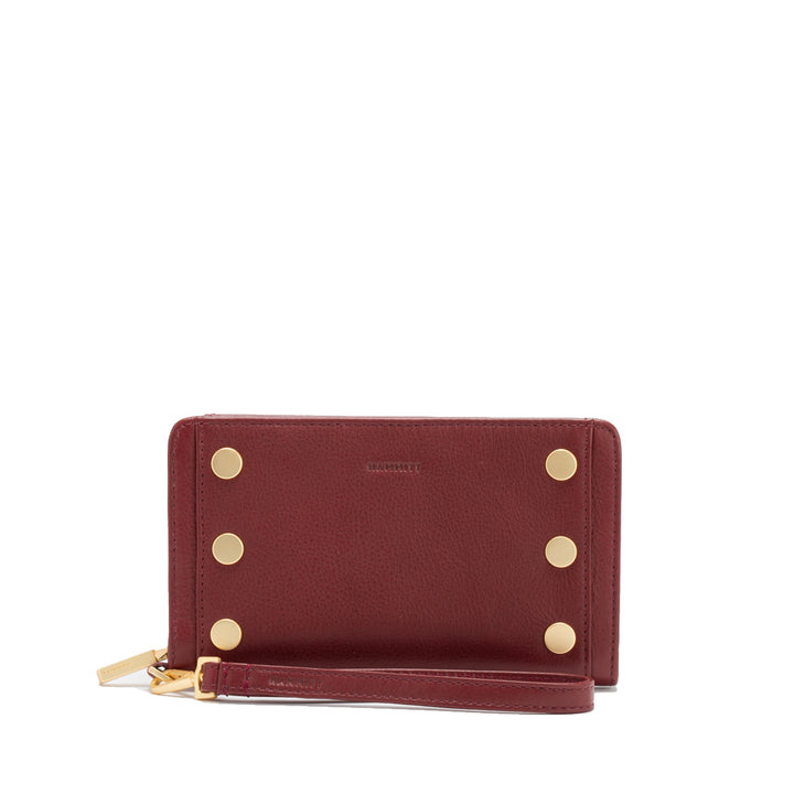 HAMMITT BRYANT WALLET - CHERRYWOOD PEBBLE/BRUSHED GOLD