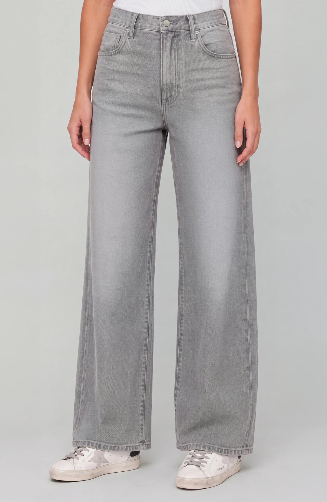PETITE STRIDE HR WIDE LEG 30" INSEAM PANTS - MOON DUST GREY
