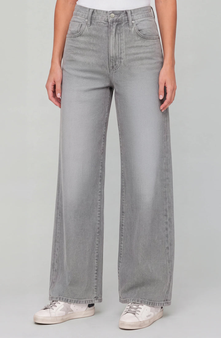 PETITE STRIDE HR WIDE LEG 30" INSEAM PANTS - MOON DUST GREY