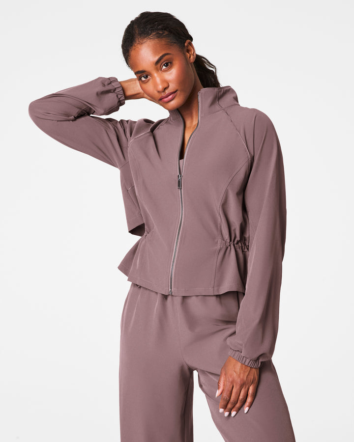 SPANX ON THE MOVE CINCH BACK JACKET - SMOKE