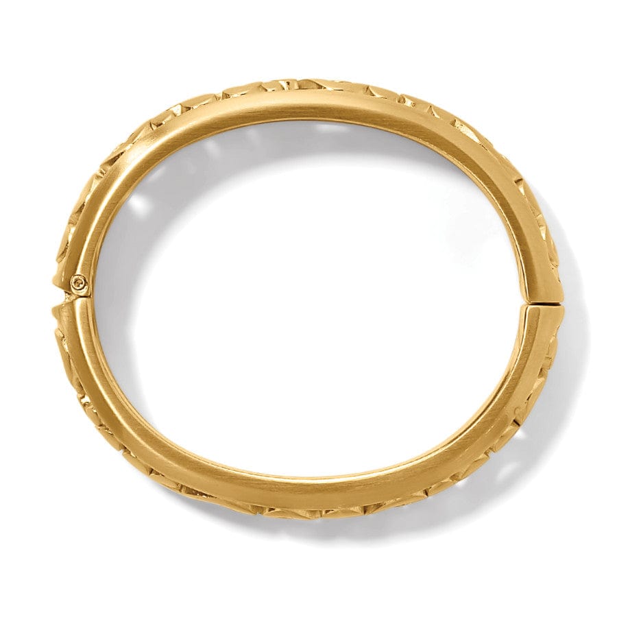 CONTEMPO MEDIUM HINGED BANGLE - GOLD -